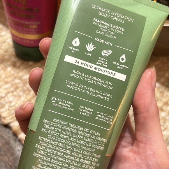 Bath & Body Works Lotions and Spray Watermelon Mojito, Pink Pineapple Sunrise - Picture 3 of 3